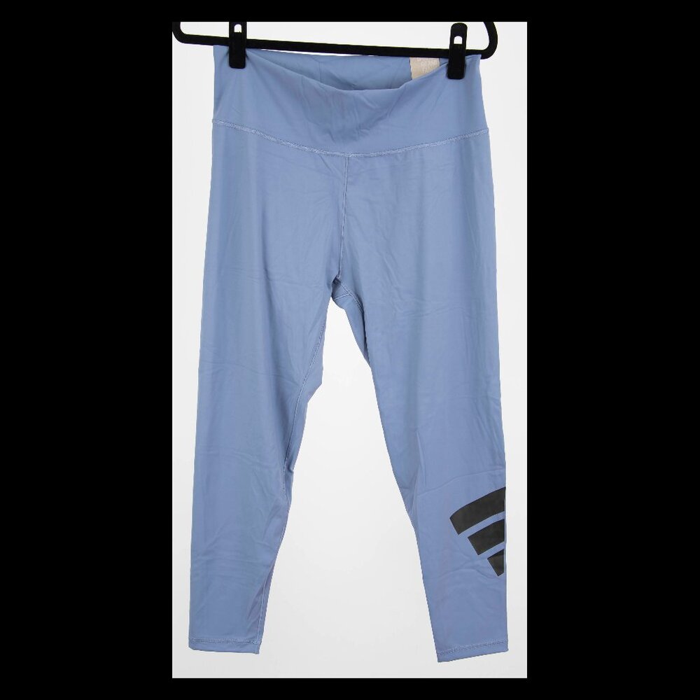 Adidas Womens Light Blue Believe This Bar Logo Performance Tight XL NWT